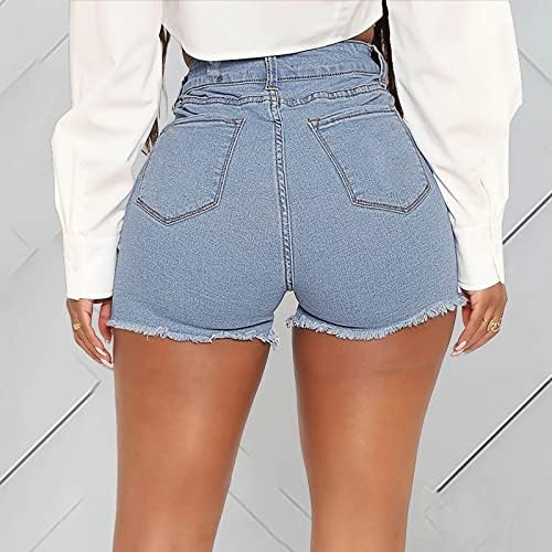Bayan Pantolon Rahat Fit Kadın Trend Moda Sokak Müthiş İnce Elastik Düz Pantolon Seksi Klasik Kot Şort