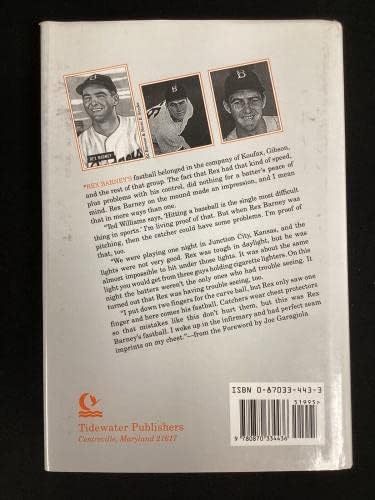 Rex Barney İmzalı Kitap Teşekkür Ederim Brooklyn Dodgers Beyzbol İmzası JSA-MLB İmzalı Çeşitli Ürünler