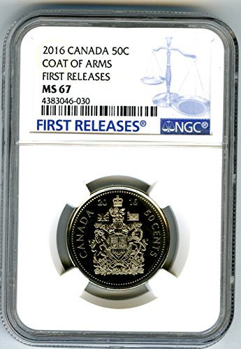 Kanada 50 Cent Yarım Dolarlık ARMASI ilk olarak Yarım Dolarlık MS67 NGC'Yİ piyasaya Sürdü