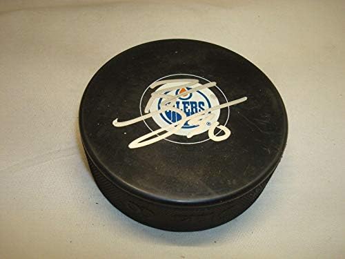 Ben Scrivens İmzalı Edmonton Oilers Hokey Diski İmzalı 1A İmzalı NHL Diskleri