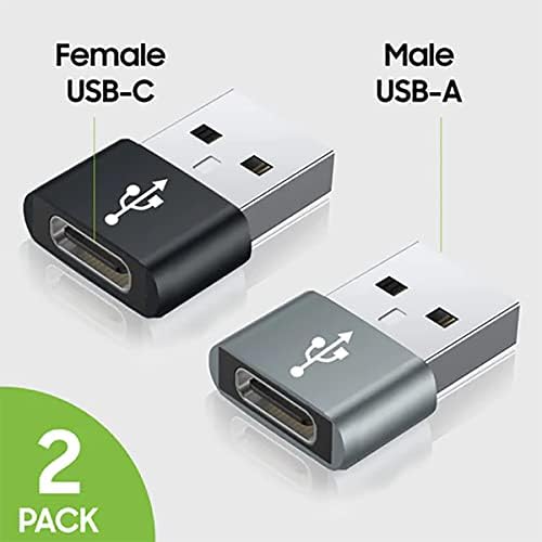 USB-C Dişi USB Erkek Hızlı Adaptör, Şarj Cihazı, senkronizasyon, Klavye, Fare, Zip, Gamepad, pd(2 paket)Gibi OTG Cihazları için Meizu