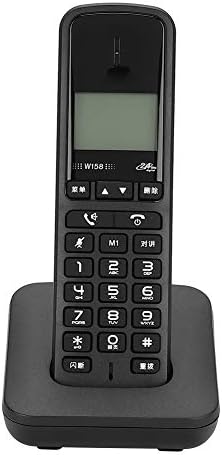 Telsiz Telefon Eller Serbest, Dijital Telsiz Ahize Hoparlörler Telefon Görüşmesi 100-240V ABD Plug (Siyah)