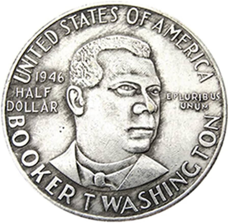 ABD Yarım Dolar hatıra parası 1946 Booker Dış Kopya Gümüş Kaplama