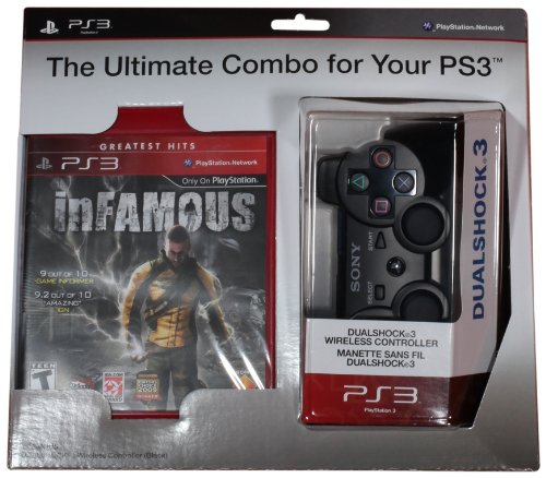 Rezil ve Siyah DualShock 3 Kablosuz Denetleyici Paketi-Playstation 3