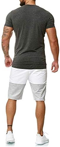 Xiloccer erkek kısa kollu tişört ve şort takımı Spor 2 Parça Eşofman yaz kıyafetleri Erkek eşofman takımlar Pantolon Gömlek
