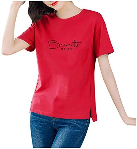 Artı Boyutu Moda Kısa Kollu Hafif Yaz V Boyun Moda Casual Gömlek Kadınlar için Degrade Tişörtü