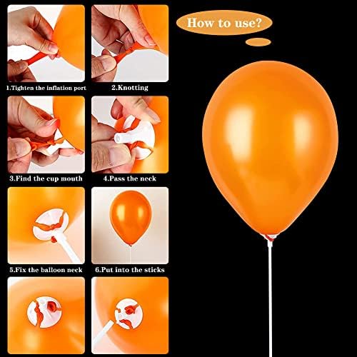 Holoras 100 Adet sopa balonlar Tutucular Bardak 16 İnç Parti, Doğum Günü, Düğün, Yıldönümü Dekorasyon, Beyaz