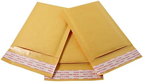 HGP 0000, 4 x 6, 5 Paket, Kraft Kabarcık Postaları Yastıklı Nakliye Zarfları Kendinden Mühür Küçük Boyutlu