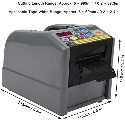 Otomatik Bant Dağıtıcısı Elektrikli Bant Kesme Makinesi, 39 Maksimum Bant Kesim Uzunluğu 0.2~2.4 in Bant Genişliği Aralığı, Dijital