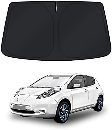 KUST Cam Güneş Gölge Nissan Leaf 2011-2017 için pencere gölgeliği Güneşlik Kapak Katlanabilir Blokları UV Işınları Tutmak araç soğutucu