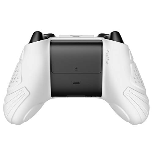 PlayVital Guardian Edition Beyaz Ergonomik Yumuşak Kaymaz Denetleyici Silikon Kılıf Kapak, Xbox Serisi S ve Xbox Serisi X Denetleyicisi