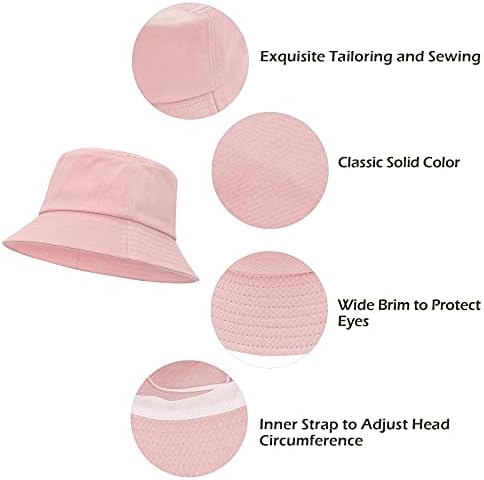 Durio Düz Renk Kova Şapka Unisex UPF50 + Pamuk Güneş Koruma Kova Şapka Erkekler Kadınlar için Plaj güneş şapkası Kadınlar için gençler