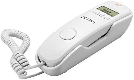 Arayan Kimliği ile Ornin T112 Trimline Kablolu Telefon (Kirli Beyaz)