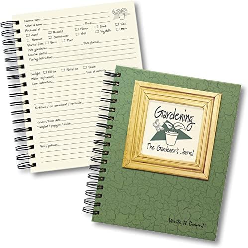 WGIS We Got It Shop Garden Planner Journal ve Journals Unlimited'ın Rehberli İstemleriyle Mürekkep Kalemi - Kalemle Günlük Defteri