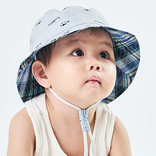 Durio UPF 50 + Plaj Bebek güneş şapkası Güneş Koruma Sevimli Geniş Ağız Yaz Erkek Bebek Kova Şapka Toddler güneş şapkaları Kız için