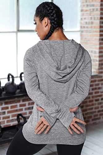 ZENBRIELE Egzersiz Ceketler Kadınlar için fermuarlı kapüşonlu kıyafet Ceket yoga ceketleri Başparmak Deliği ile Spor Giysileri Kadınlar