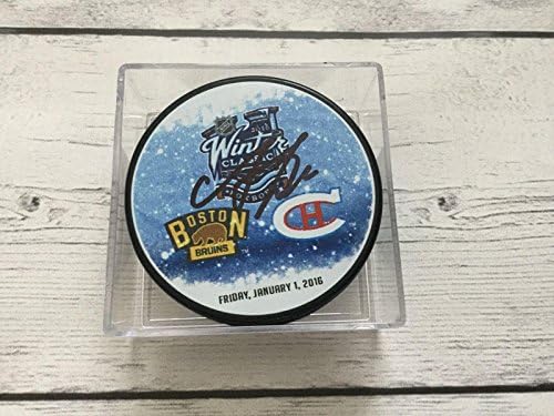 Alex Galchenyuk İmzalı Kış Klasiği Montreal Canadiens Puck a-İmzalı NHL Diskleri