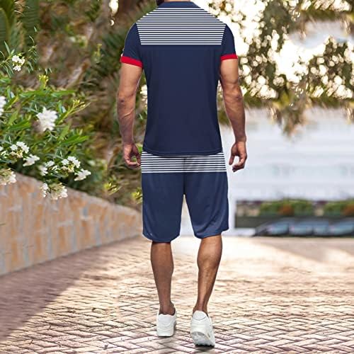 RTPR Erkek Ahbap Takım Elbise Erkek Moda Kısa Kollu T Gömlek ve şort takımı Yaz 2 Parça Kıyafet Paketi Erkekler