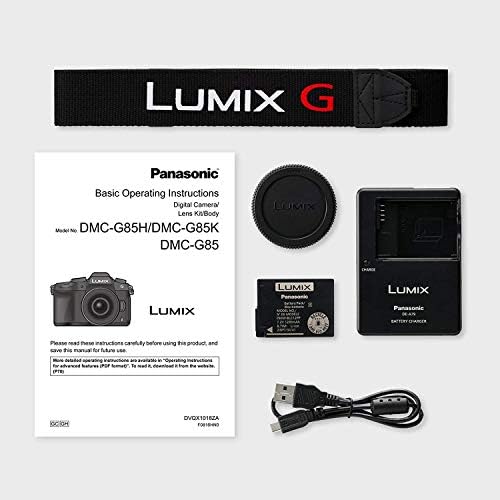 Acc ile 12-60mm OIS Lens Paketi ile Panasonic Lumix DMC-G85 Aynasız Fotoğraf Makinesi