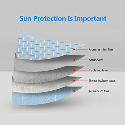 Ajxn 1 ADET araç ön camı güneş gölge, ön cam güneş gölge izole UV ışınları, Katlanabilir otomatik ön cam güneş gölge, ısı koruma güneşlik