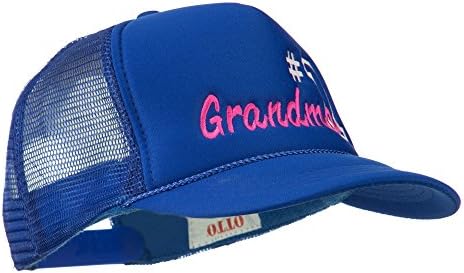 e4Hats.com 1 Numara Büyükanne İşlemeli Gençlik file şapka