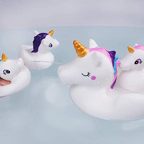 YowellGo Banyo Oyuncakları, Su Püskürtme Oyuncakları Bebek Çocuk Bebekler için Sevimli Tek Boynuzlu At Kauçuk, Duş Zamanı veya Havuz