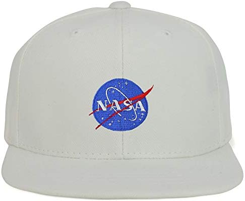 Armycrew Gençlik Çocuk Boyutu Küçük NASA Insignia Yama Düz Fatura Snapback Beyzbol Şapkası