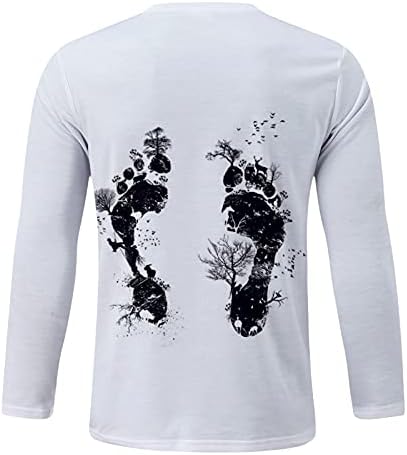 Tişörtleri Gömlek Erkekler için Uzun Kollu Hafif Y2K Grafik Tişörtleri Hip Hop Kazak Gömlek Casual Şık