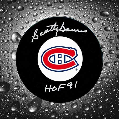 Scotty Bowman Montreal Canadiens HOF İmzalı Disk-İmzalı NHL Diskleri