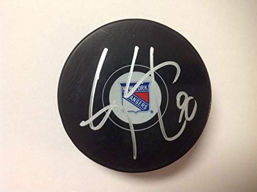 Cody McLeod İmzalı NY New York Rangers Hokey Diski a-İmzalı NHL Diskleri