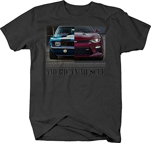 Amerikan Kas Kas Araba Camaro SS Modern ve Klasik Garaj T Shirt Erkekler için