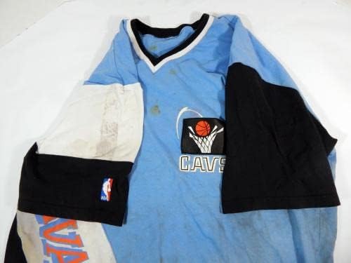 Cleveland Cavaliers 52 Oyun Kullanılmış Mavi Isınma Gömlek 3XL DP42774-NBA Oyunu Kullanılmış