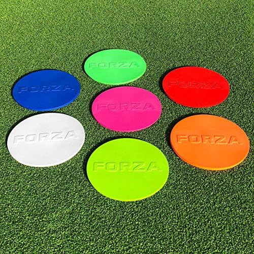 Net Dünya Sporları Forza Düz Disk İşaretleyiciler (10qty) [7” Çap] Mevcut (Herhangi Bir Renk!) (Mavi)