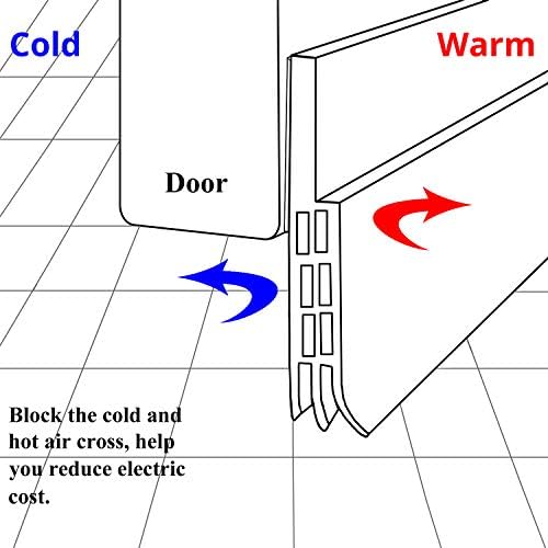 Dış veya İç Kapılar için 2 Paket Kapı Tutucu, DBS002 Kapı Hava Sıyırma 2mm Kalınlığında Güçlü Yapışkanlı Su Geçirmez Ses Geçirmez Kapı