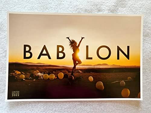 BABYLON-11 x 17 Orijinal Tanıtım Filmi Afişi 2022 Brad Pitt Margo Robbie Cinemark LE Damien Chazelle