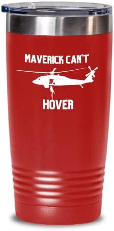 Maverick Can't Hover tumbler beyaz yazı tipi, H 60 pilot, MH 60M hızlı halat, helikopter pilotu hediyesi, helikopter pilotu hediyesi,