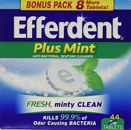 Efferdent Plus Nane Anti Bakteriyel Protez Temizleyici Tabletler, 44 Adet (6'lı Paket)