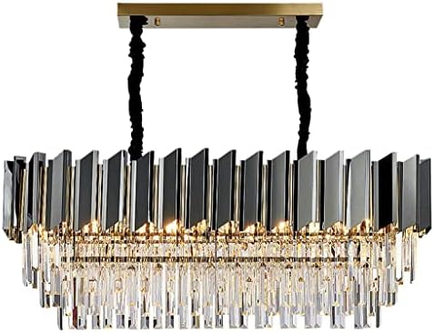ZHYH oturma odası aydınlatma parlaklık cam Led kolye ışıkları siyah ve altın paslanmaz çelik asılı lamba fuaye kısılabilir lamba (