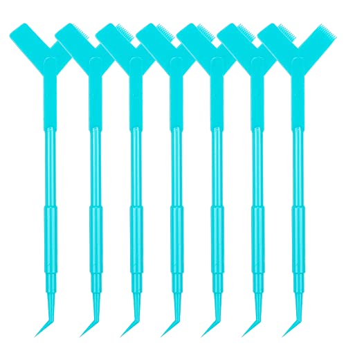 Mekupeu 50 ADET Y Şekli Kirpik Fırçası Kirpik Kaldırma Fırçası Makyaj Güzellik Aracı Kirpik Grefti Fırça Kirpik Uzatma Temizleme Malzemeleri