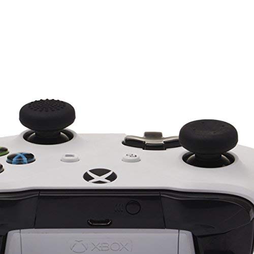 YoRHa Profesyonel Başparmak Sapları Thumbstick Joystick kapatma başlığı (Siyah) Ekstra Yüksek 8 Adet Paketi Xbox One, Xbox One X, Xbox