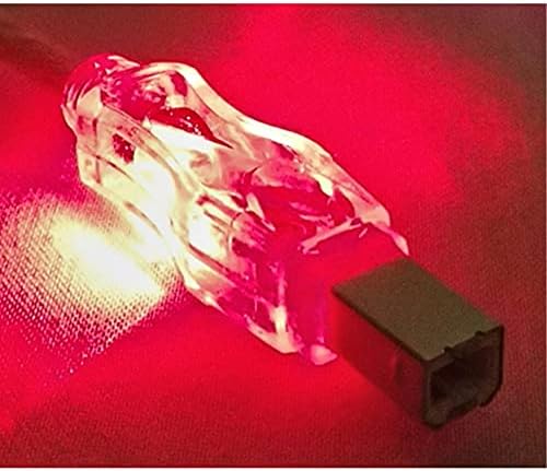 Kırmızı LED'li QVS 3 Fit USB 2.0 Yarı Saydam Işıklı Kablo (CC2209C-03RDL)