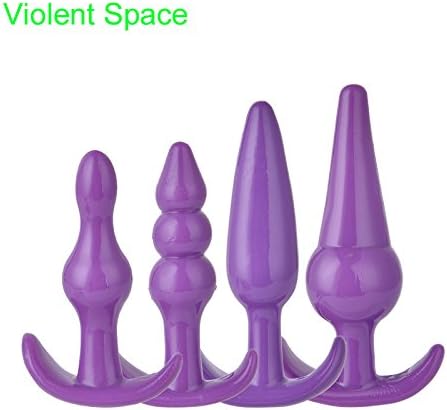 Argus Giyim Ltd.Şti.Yeni Ürünler Şiddet Uzay 4 adet / grup Anal Plug Jöle Oyuncaklar Gerçek Cilt Duygu Yetişkin Seks Oyuncakları Kadın