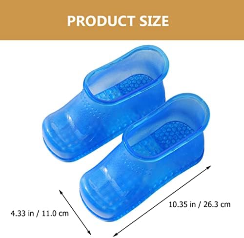 mınkıssy 1 Çift Sirkülasyon Termal Ayakkabı Mavi Taşınabilir Ayak Masajı Spa İliklerine Banyo Botları Ayak Kan Çivi Ayak Çizme Masajı
