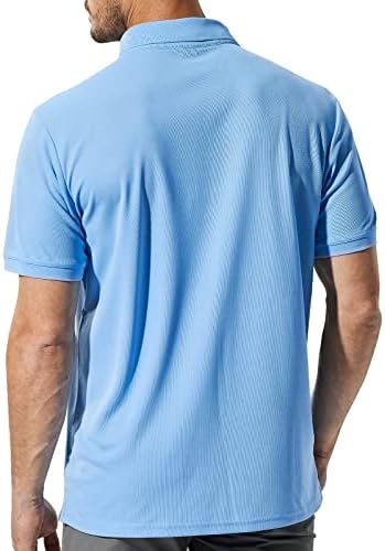 MIER erkek Golf Polo gömlekleri Düzenli kesim Moda Rahat Yakalı Tişörtler