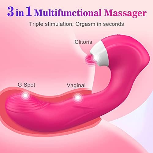 G - spot Vibratör Kadınlar için-3 in 1 Vajinal Klitoris Vibratör Stimülatörü 10 Modları, Su Geçirmez Şarj Edilebilir Yapay Penis Vibratör