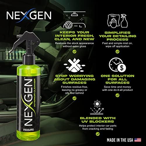 Nexgen İç temizleyici-Araba detaylandırma için çok amaçlı temizleyici, iç araba temizleyici, araba gösterge paneli temizleyici-Tüm