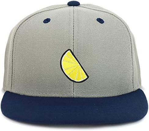 Armycrew gençlik çocuk limon yama düz fatura Snapback 2 tonlu beyzbol şapkası