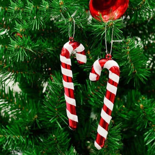 OKOKMALL ABD - 12 Noel Ağacı baston şeker Asılı Süsleme Dekorasyon noel ev partisi dekoru