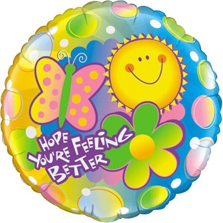 Öncü Balon Şirketi Umarım daha iyi Hissedersiniz Balon, 18, Çok Renkli