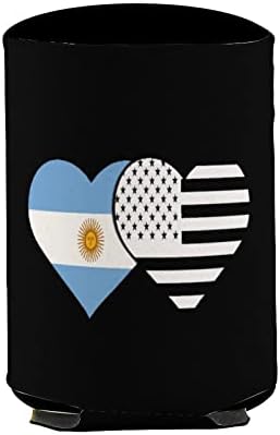 Arjantin Bayrağı ve Amerikan Bayrağı Kullanımlık Fincan Kollu Buzlu Kahve Yalıtımlı Bardak Tutucu ile Sevimli Desen için Sıcak Soğuk